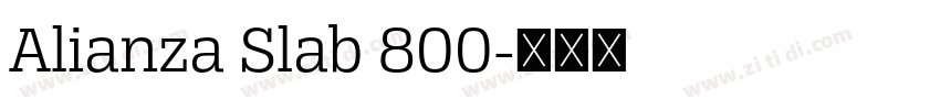 Alianza Slab 800字体转换
